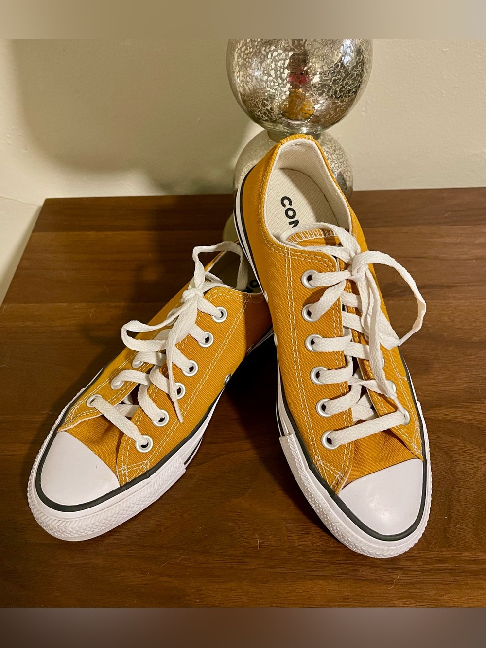 Converse All Star Saffron Yellow Low Top Chuck Taylor Canvas Sneakers
